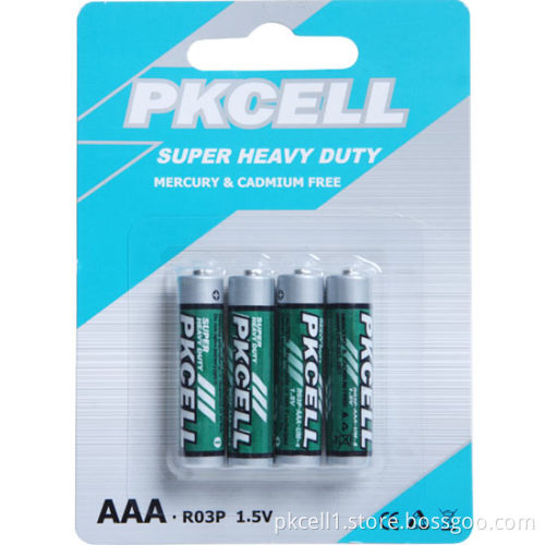 1.5V AAA/R03p/Um-4 Super Heavy Duty Battery